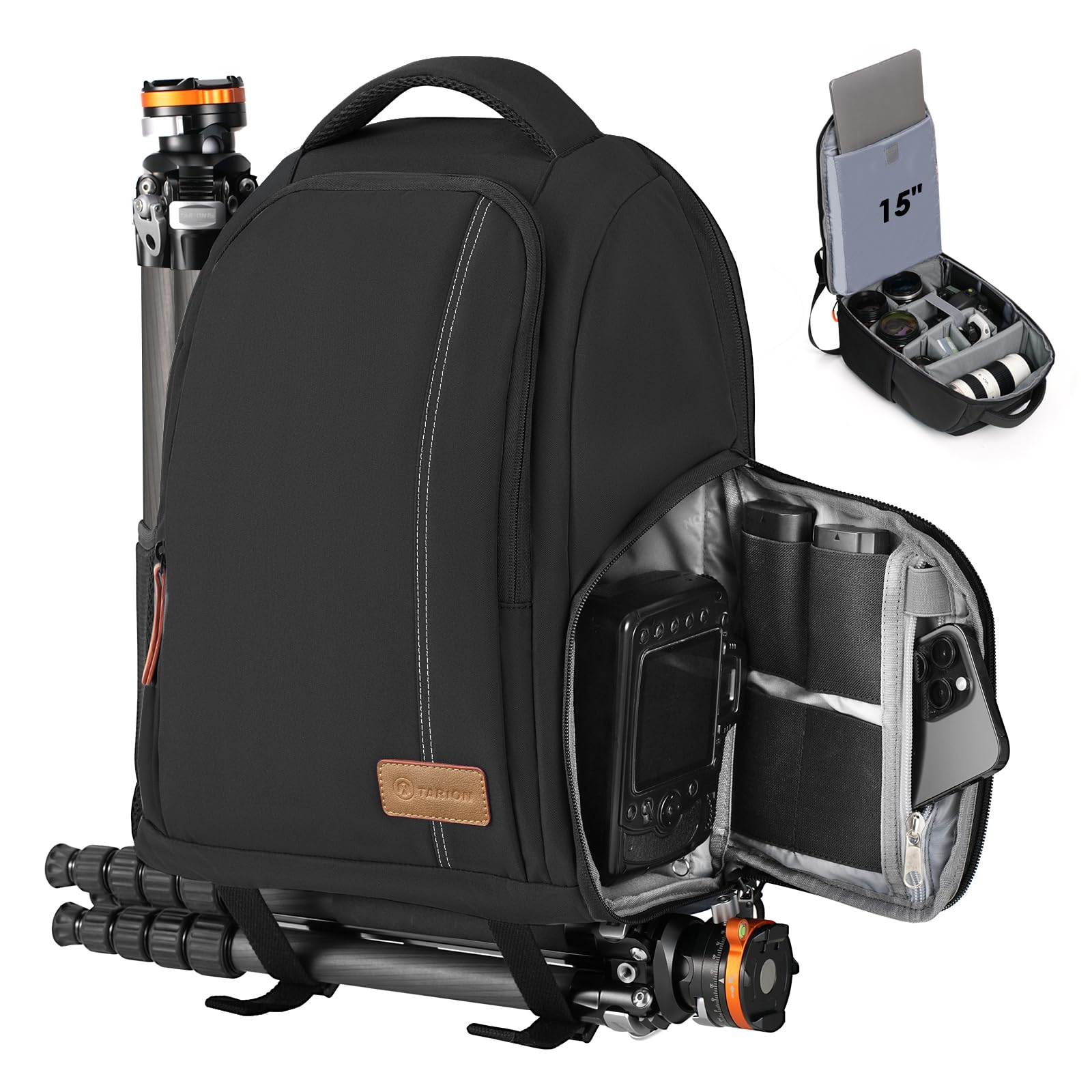 TARION TB04 Camera Backpack 15L, reach your camera without taking the bag off